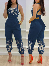 Load image into Gallery viewer, Catch A Break Summer Backless Jumpsuit