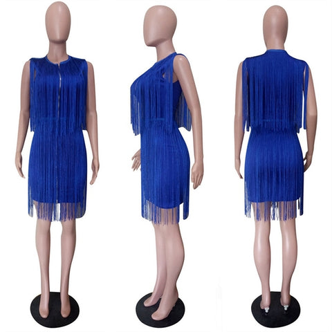 Catch A Break Tassel My Fringe Elegant Dress